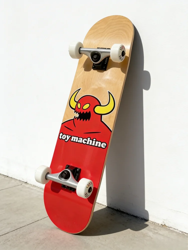 

Brand Skateboards Toy Machine Skateboard Beginner Friendly Skateboard Complete 8 Inch Double Kick Skateboard Complete Maple