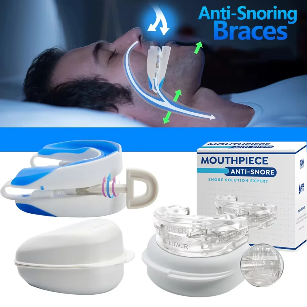 Anti Snoring Mouth Guard Adjustable Anti-Snoring Mouthpiece Improve Sleeping Teeth Bruxism And Apnea Snoring Device Stop Snoring