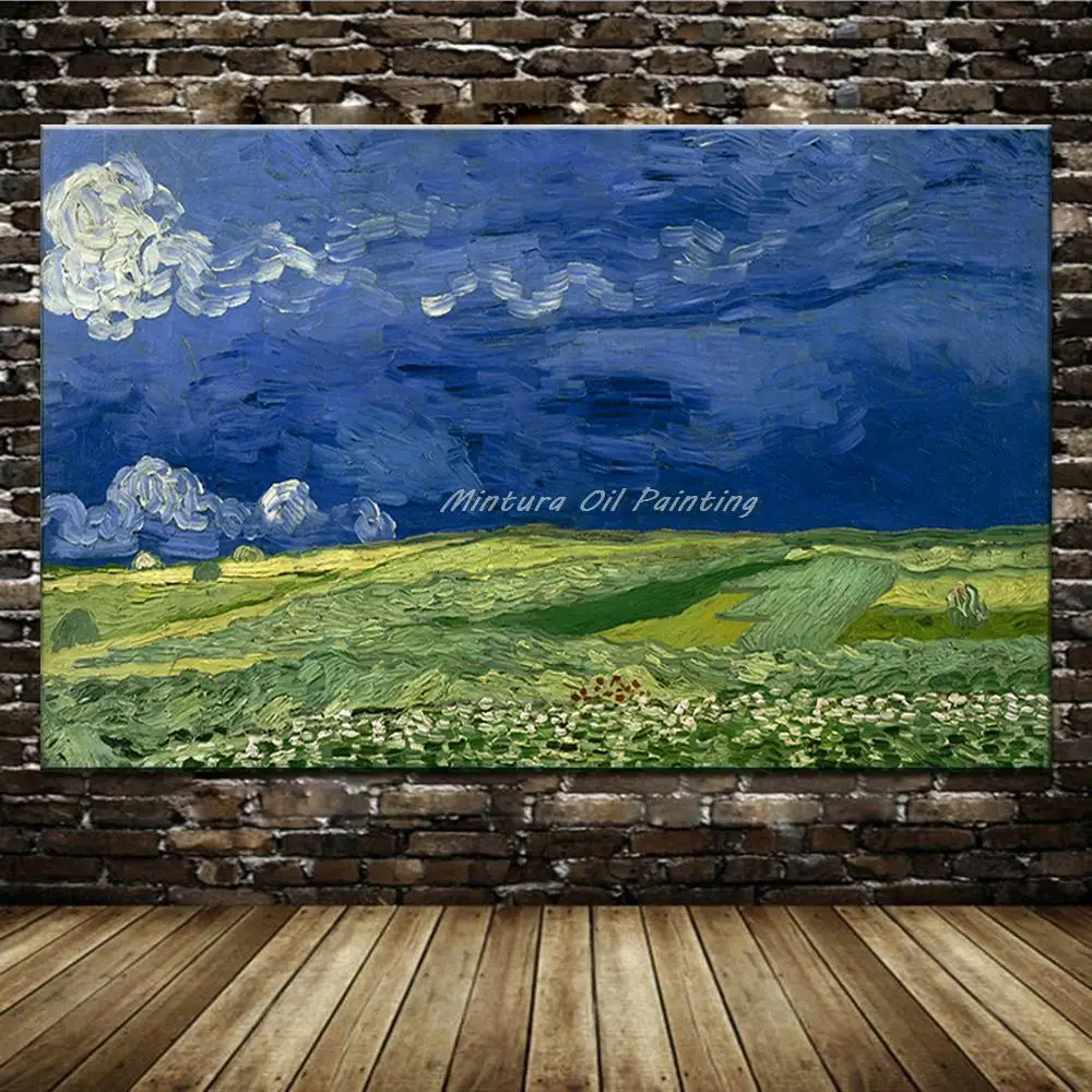 Handpainted Copy Vincent Van Gogh Famous Oil Painting On Canvas,Modern Abstract Wall Art,Picture For Living Room,Home Decoration