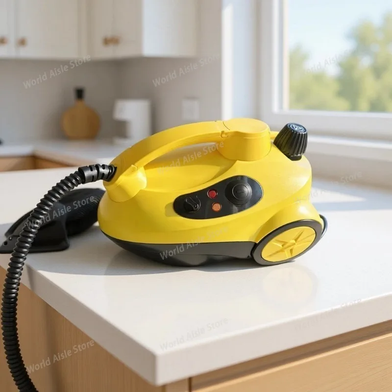 High Steam Cleaner Kill Mites Disinfector Home Kitchen 1500W Electric Steam Cleaner for Stain Removal, formaldehyde, Floor, car
