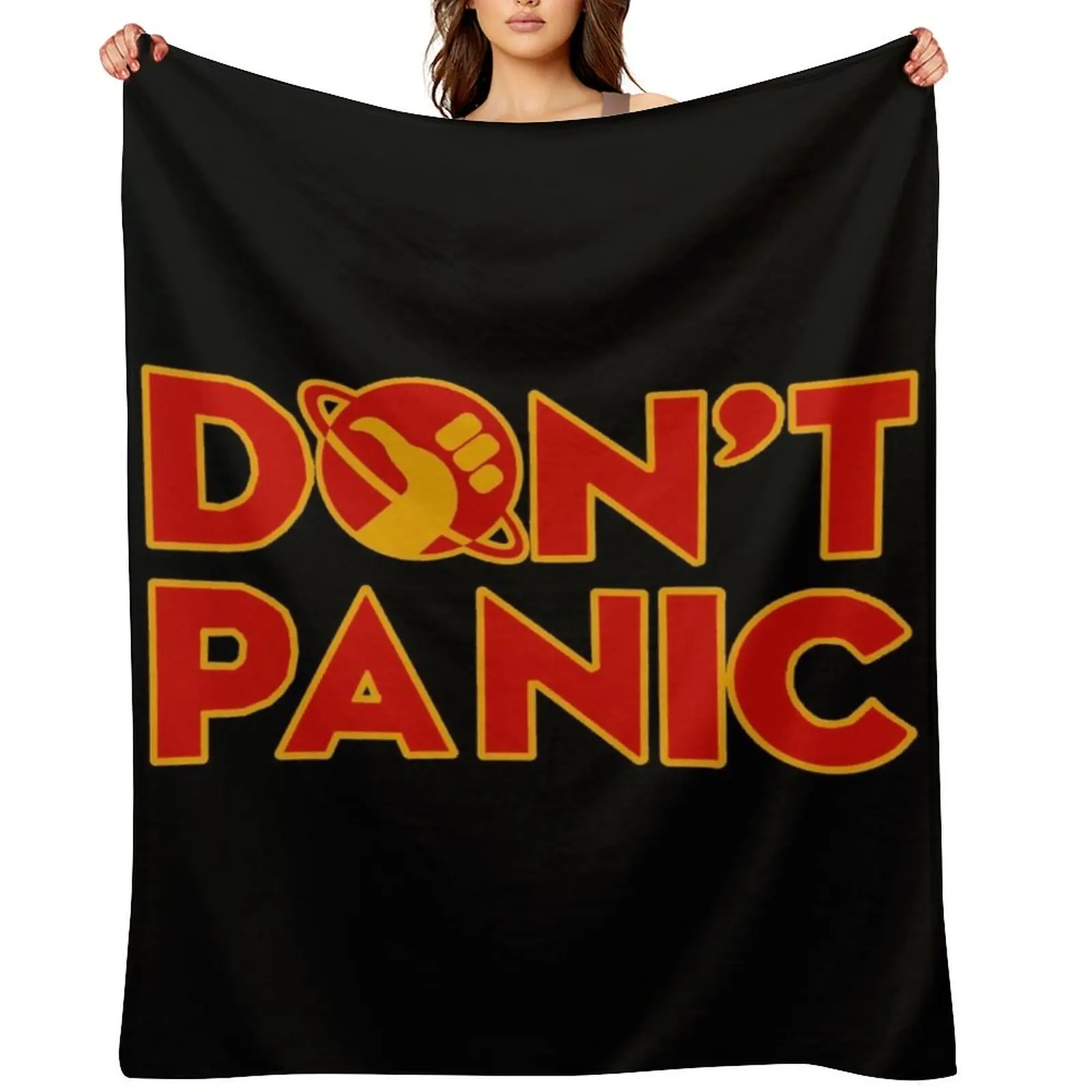 No te asustes, la guía del viajero espacial para la galaxia, manta para sofá, mantas de Halloween y hermosas mantas