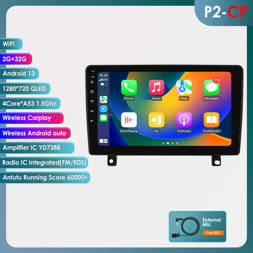OSSURET 8G 128G Carplay Android 14 Autoradio Voor Opel Astra H 2006-2014 GPS Multimedia 4G DSP BT 360 Camera 2Din Autoradio 7862