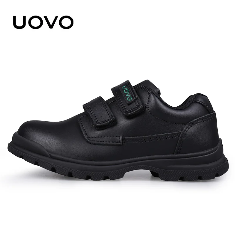 UOVO Kids  Leather Shoes For Boys School Show Dress Shoes Classic British Oxford Shoes Children Wedding Loafer Moccasins