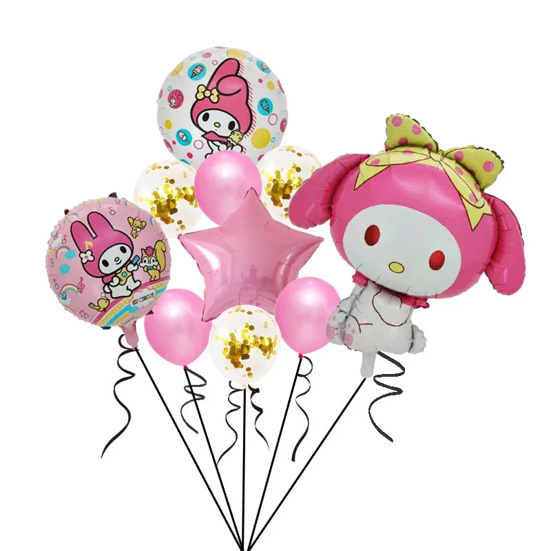 Sanrio Kuromi Balloon Cute Anime Cartoon Cinnamoroll My Melody Family Gathering Birthday Party Home Decoration Holiday Gifts