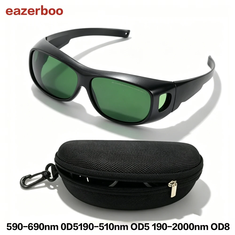 

eazerboo Laser Protective Goggles 190-690nm OD5 800-1100 OD8 Laser Welding Cutting Protection Safety Goggles 1064nm Infrared