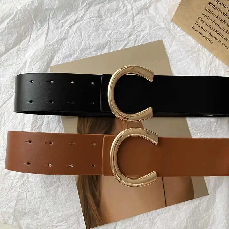 1pcs Women's Wide Version Outer Wearable Waist Belt New Arrival Versatile Retro Belt Suitable for Daily Wear Use All Year Round