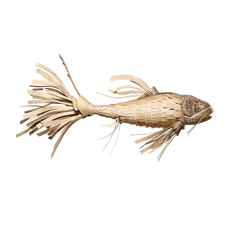 Fish-shaped hanging Chinese restaurant Hotel lobby Hot pot shop hanging creative personalized carp utensils