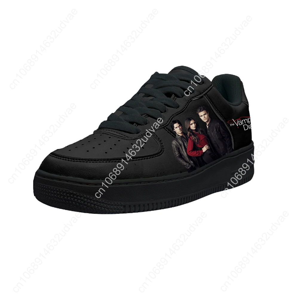 The Vampire Diaries Shoes AF Basketball Damon Salvatore Mens Womens Running Sports Flats Force Sneakers Custom Made Shoes DIY