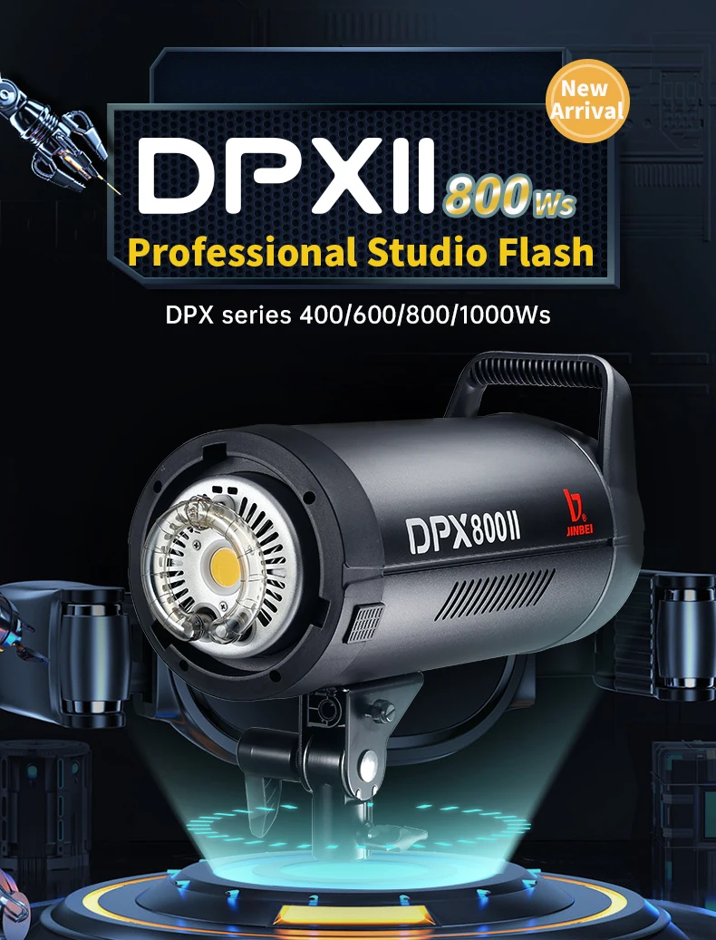 2027 DPX-800II  800W 25W LED Photography Studio LED Flash Light Camera Flash Strobe Light  Photo Flash Accessories