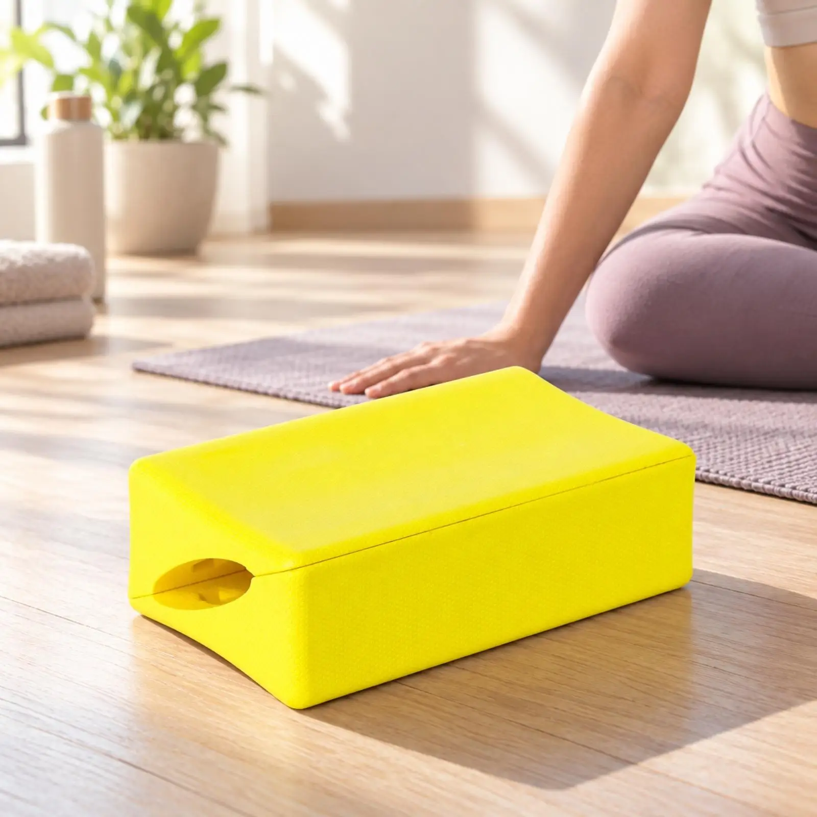 PU Yoga Training Brick Wedge Block for Deep Stretch Flexibility Dance Pilates Balance Support Home Gym Equipment