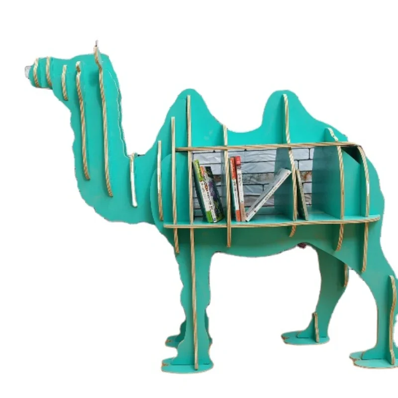 Environmental protection creative wood animal bookshelf quality selection of materials a variety of colors