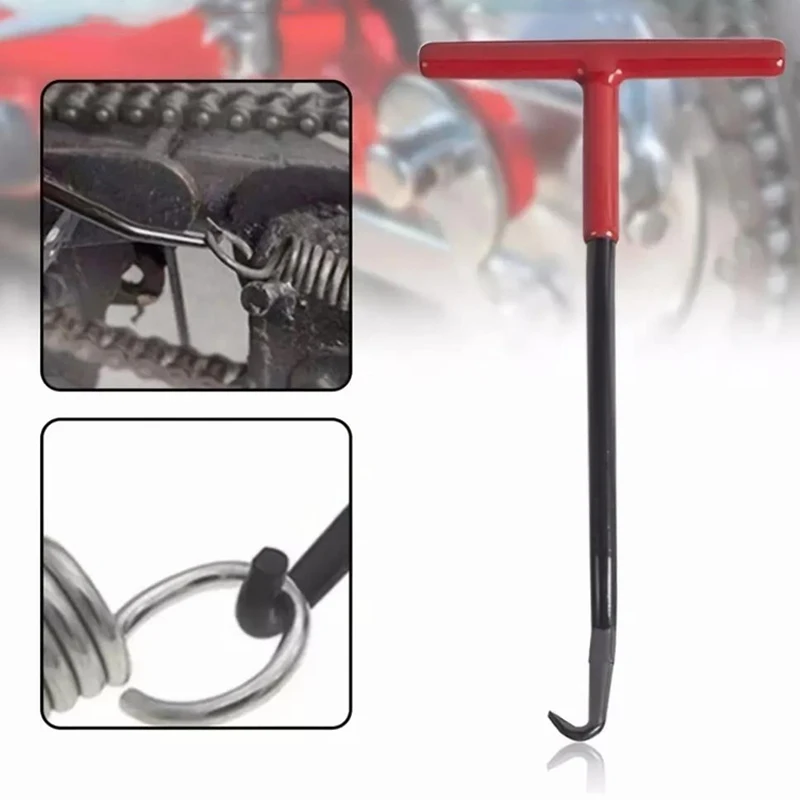 SEAMETAL 1pc Auspuff Frühling Puller Werkzeug Motorrad Auspuff Frühling Haken T Griff Frühling Haken Schlüssel Frühling Puller Entfernung Werkzeuge