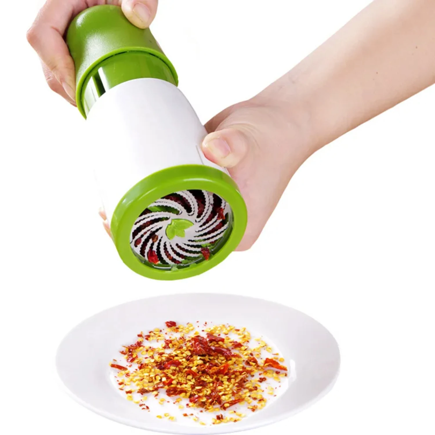 Manual Vegetable Grinder Stainless Steel Pepper Grinder Parsley Chopper   Utensils KCBI121604