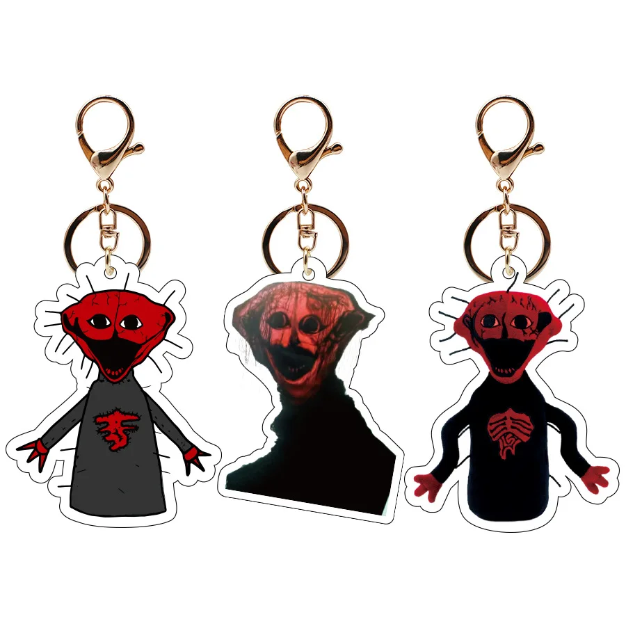 Creative The Boiled One Acrylic Keychain Game Peripheral Terror Cartoon Figure Bag Pendant For Kids Jewelry Birthday Gift