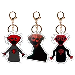 Creative The Boiled One Acrylic Keychain Game Peripheral Terror Cartoon Figure Bag Pendant For Kids Jewelry Birthday Gift