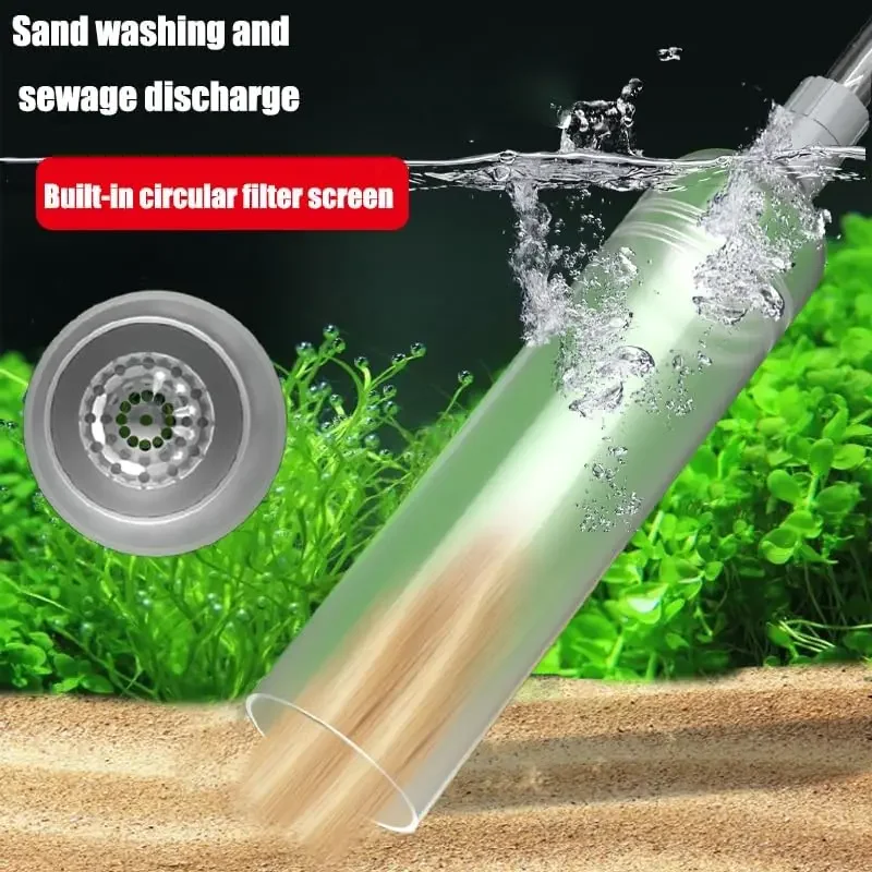 High Quality Aquarium Siphon Vacuum Cleaner Fish Tank Water Changer Manual Water Changer Semi-Automatic Aquarium Pump Cleaner