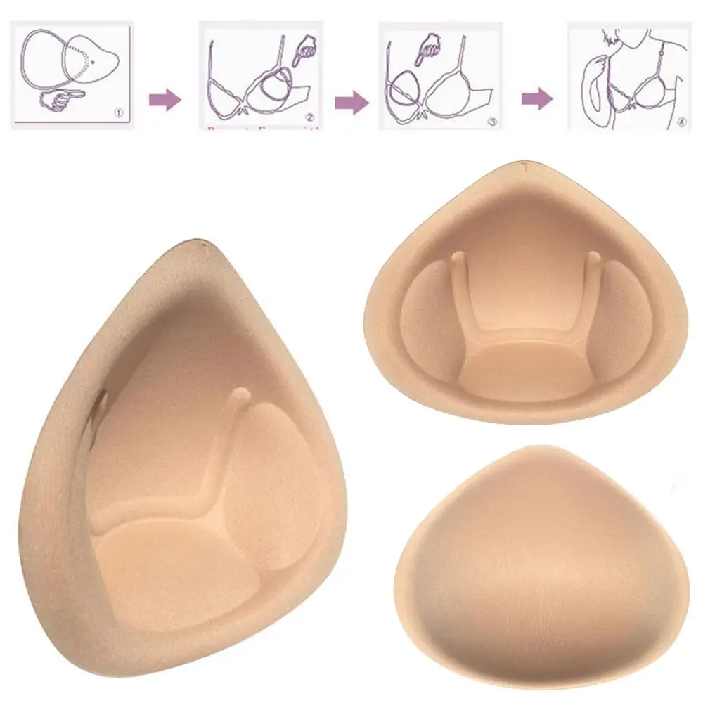 Intimates Accessories  Triangle  Enhancer  Breast Bra  Sponge Pad Chest Cups  Inserts Chest