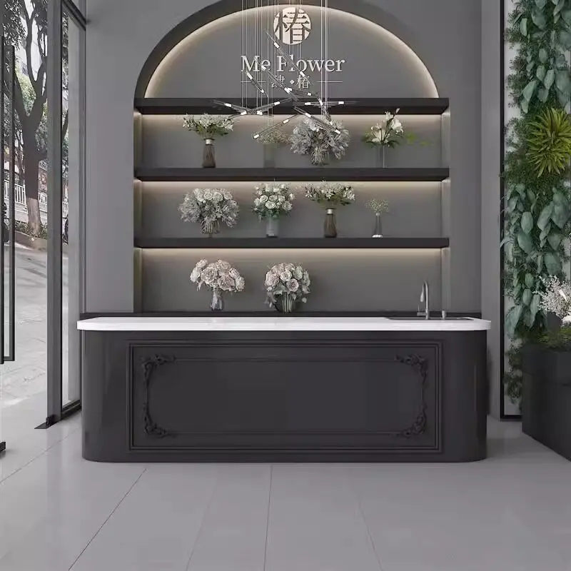 

Luxury Modern Reception Desks Shop Beauty Hotel Restaurant Display Display Reception Desks Company Mostrador Trendy Furniture