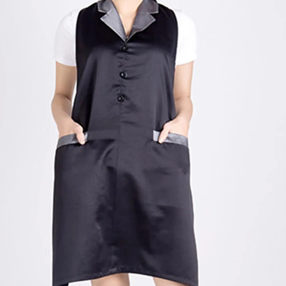 

Серый модный парикмахерский фартук-накидка для стрижки, водонепроницаемый, дышащий, защитный, для парикмахерских нужд