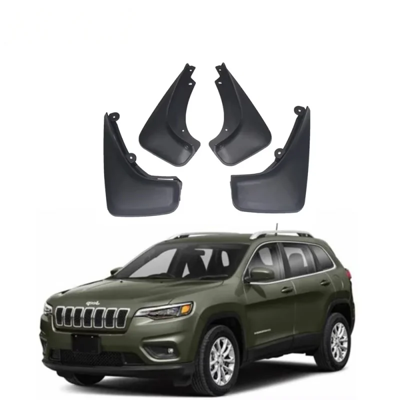 ABS Mud Flaps Splash Guards FOR Jeep Cherokee KL 2019 2020 2021 2022 2023 2024 2025 Fender Protectors Exterior Car Accessories