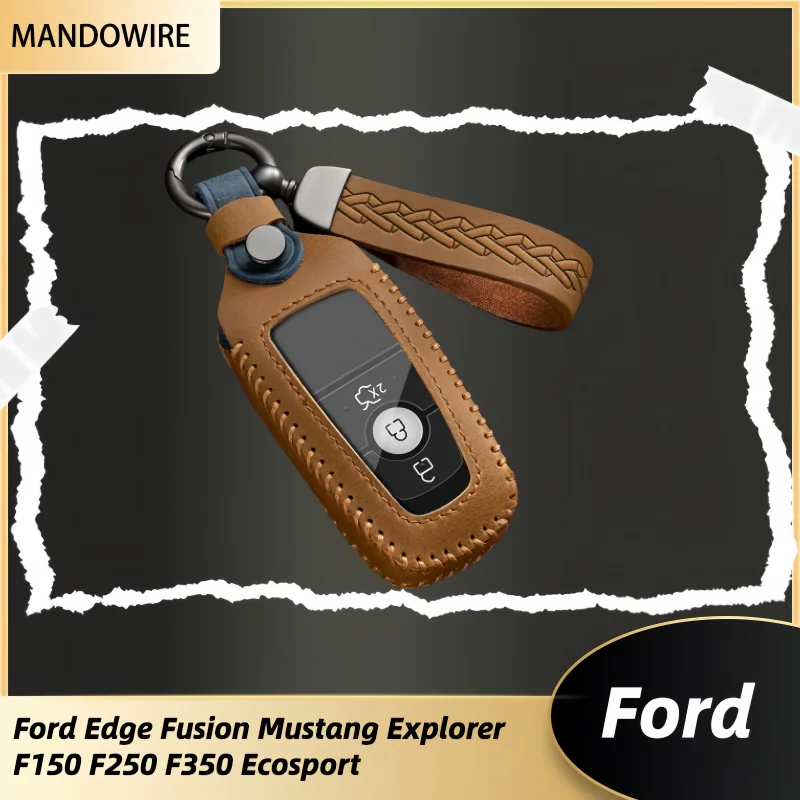 

Car Remote Key Case Cover Shell Fob For Ford Edge Fusion Mustang Explorer F150 F250 F350 Ecosport Protector Holder Keyless