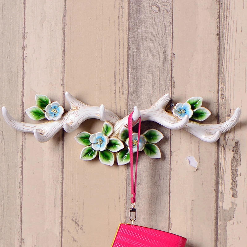 خطافات جدارية على شكل قرن الوعل، رف معطف إبداعي، شماعات مفاتيح عتيقة لمتاجر ملابس غرفة النوم، منظم ريفي مثبت على الحائط #4