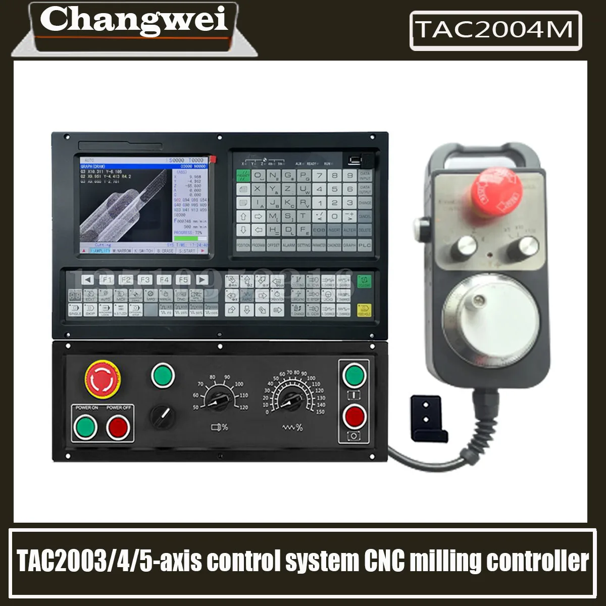 

Newly Upgraded Cnc Milling Controller Tac2003m/Tac2004m/Tac2005m3/4/5 Axis Control System Plus Operation Panel Handwheel Mpg