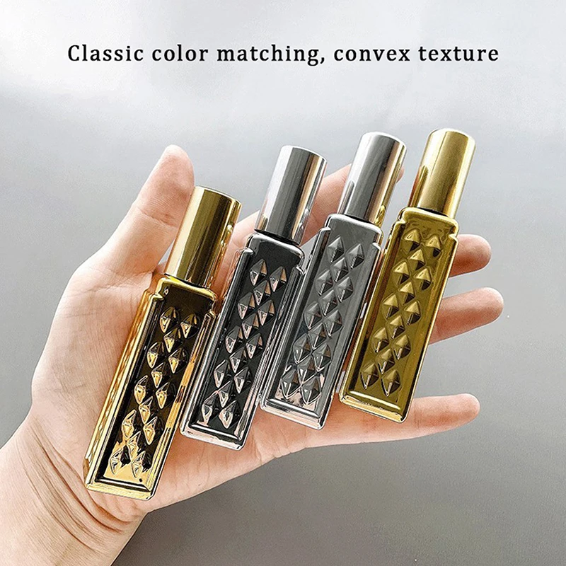 

15ml Gold/Silver Portable Sample Bottle Advanced Glass Spray Bottle Replaces Empty Bottle Electroplating Convex