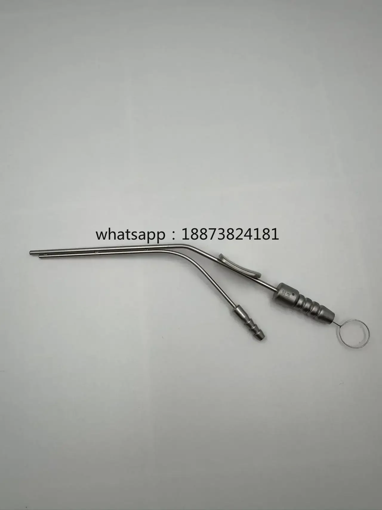 Manual Stainless Steel Double Tube Ear Suction ENT   fast shipping