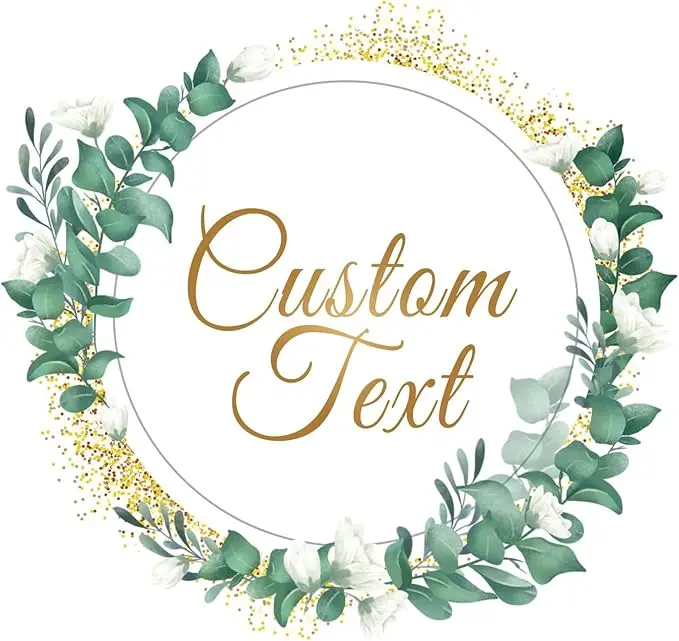 Custom round Stickers Labels Personalized Waterproof Business Logo Party Wedding Birthday Baby Shower Favors round Sticker