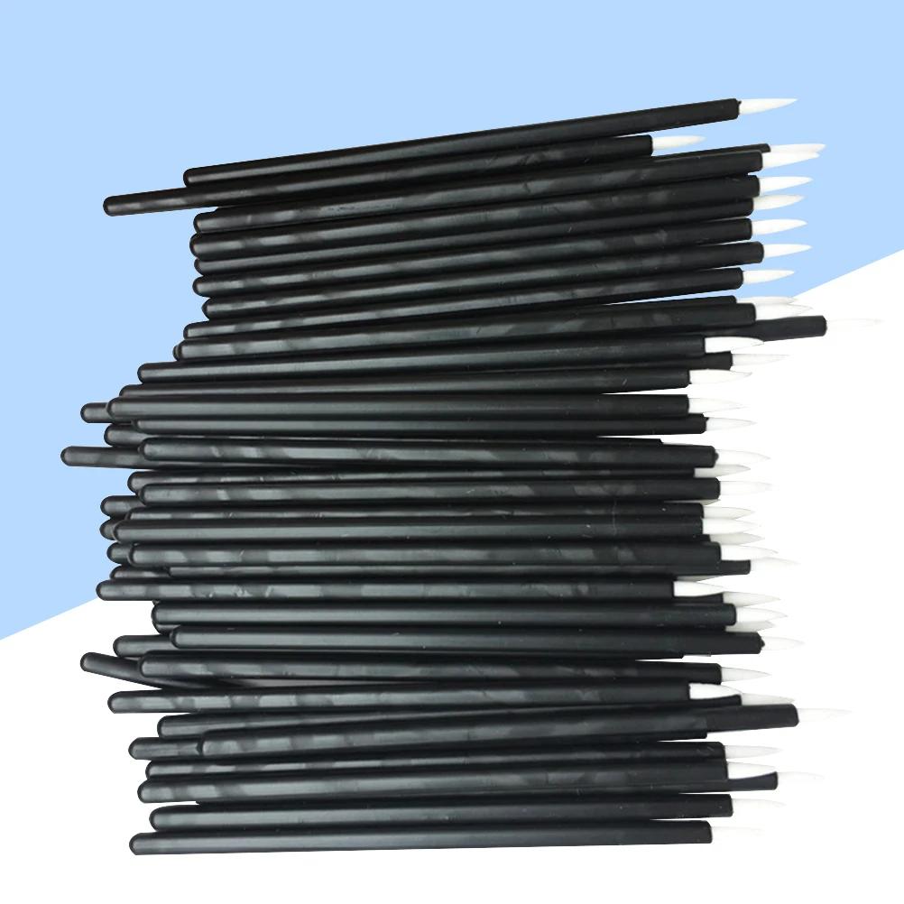 100 個アイライナーブラシプロのメイクアップツール家庭用使い捨て杖アプリケーター液体化粧品安全な高品質