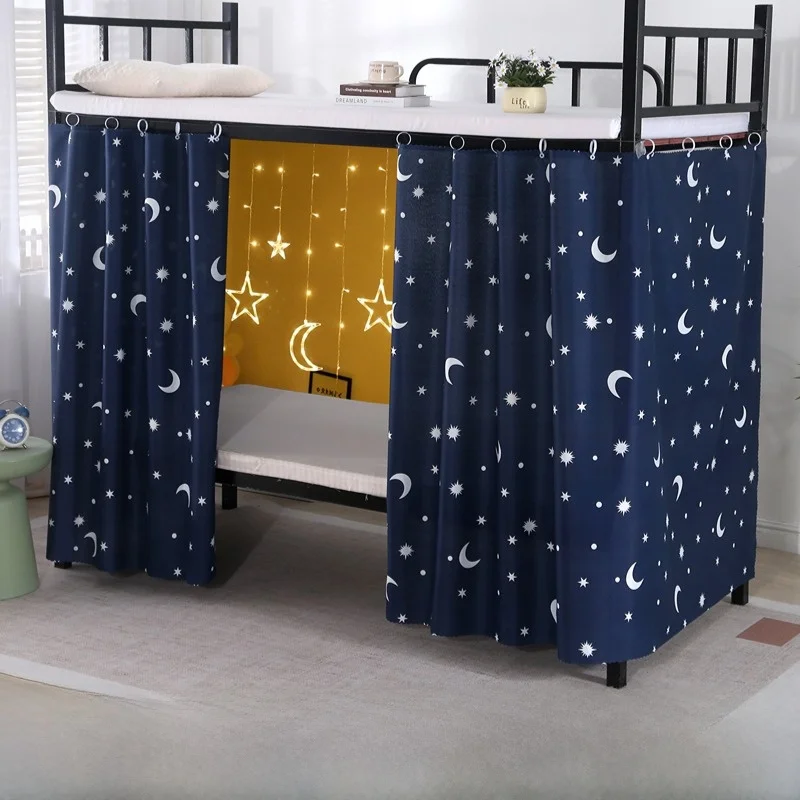New 2025 Dormitory Light Blocking Bed Curtain for Lower Bunk Bed Student Dormitory Bedroom Divider Cloth Universal Single Door