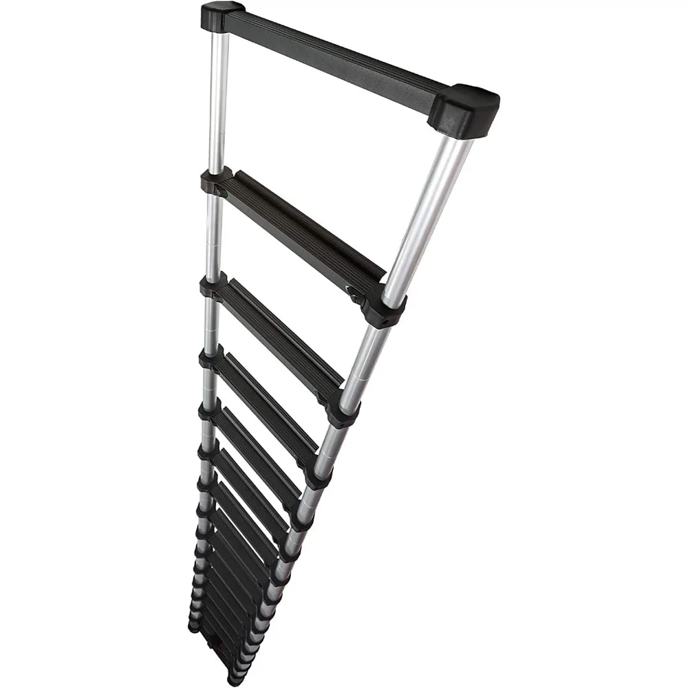 Contractor Series 155+/300 Aluminum Telescoping Ladder 15.5 Ft Extension Ladder Certified ANSI Type 1A-300lbs