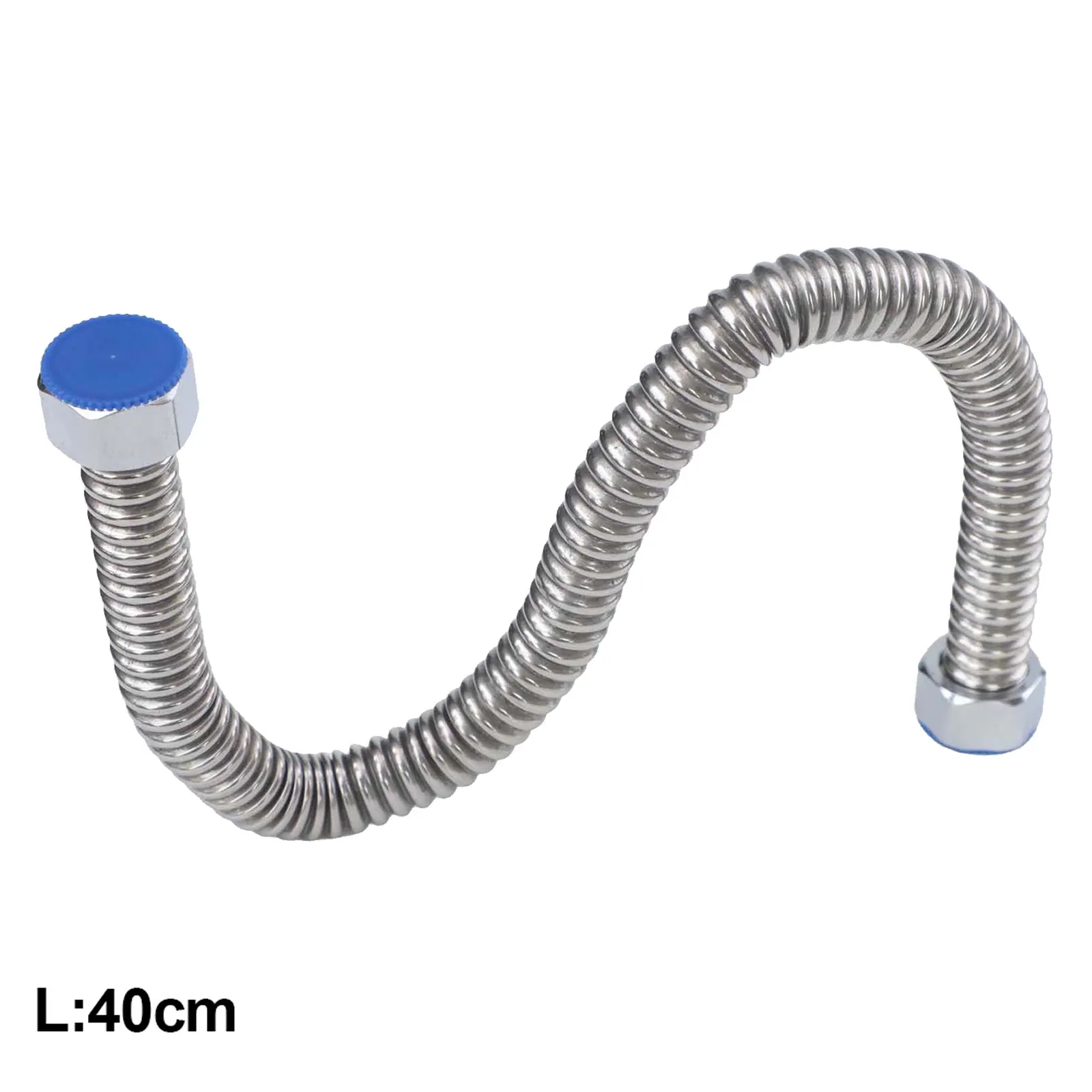 Adjustable Length Hose Corrugated Plumbing Pipe Rust-proof Secure Connection Adjustable Length Extendable Design
