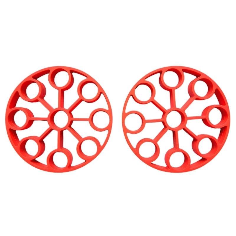 

Pack of 2 Eggs Steamers with 9 Holes Heat Resistant Steaming Tray Uniform Heating Eggs Cooker Kitchen Cooking Supplies