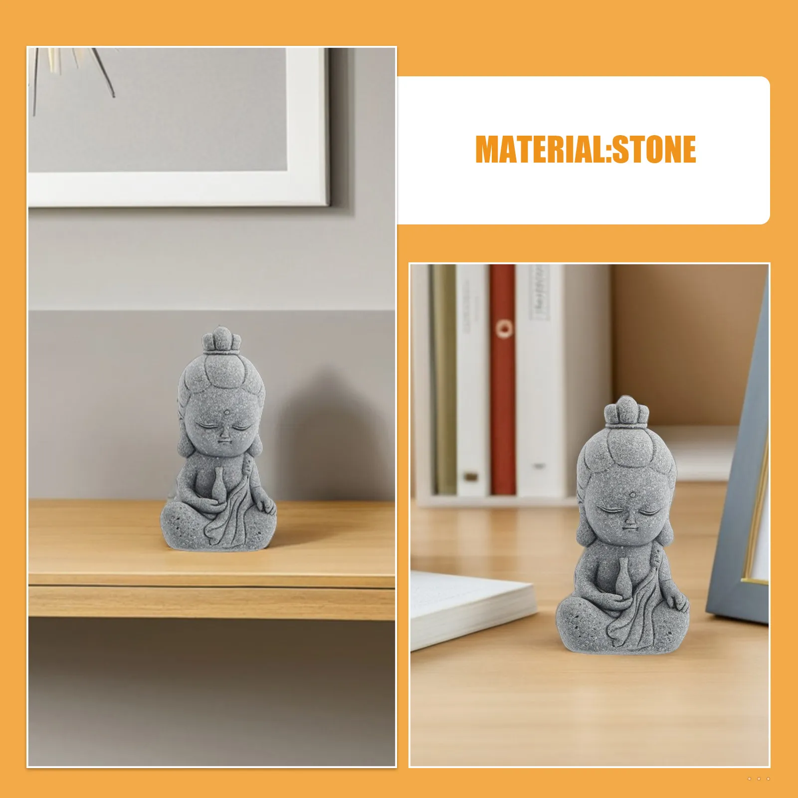 Guanyin Statue Decoration Feng Shui Decorative Statues for Home Asian Buddha Buddah Zen