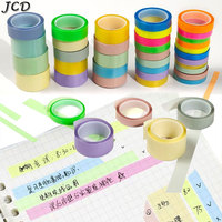 JCD 5 Rolls Multicolor Writable Sticky Note, Removable Highlighter Marking Tape , See Through Index Label