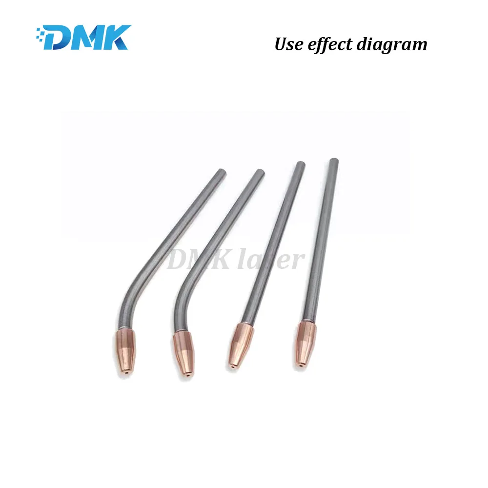 DMK laser Straight  Tube Feeding Elbow  Wire guide tnozzle M5 For QILIN Ospri SUP WSX HANWEI HW970 Raytools TIG