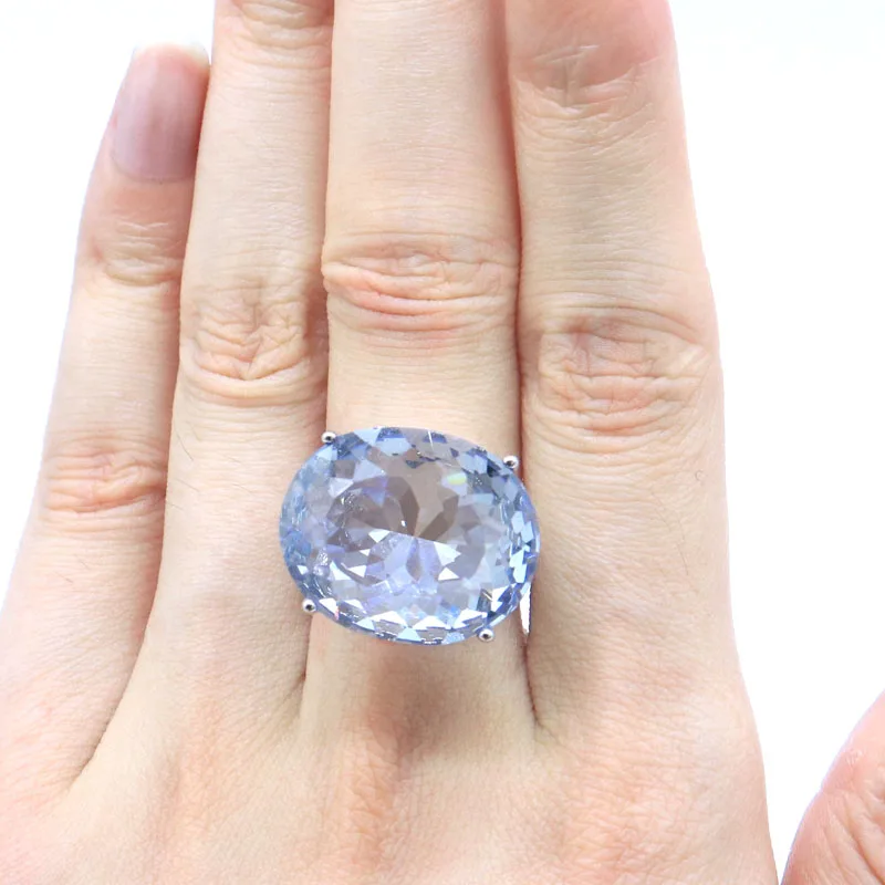 

Buy 4 Get 1 Free 22x18mm SheCrown Golden Citrine Fire Violet Mystic Topaz London BLue Topaz Mens Gift Silver Rings