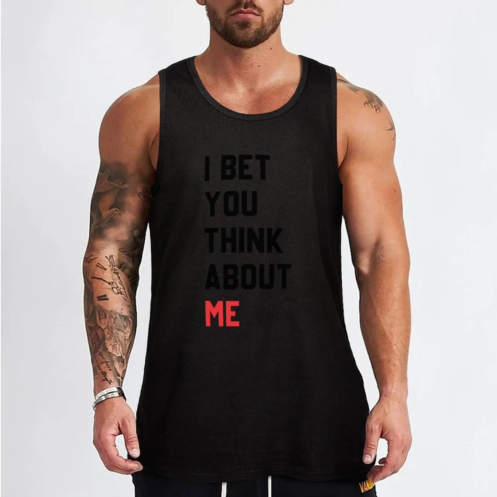 i bet you think about me Tank Top singlets for men gym men Men's clothing