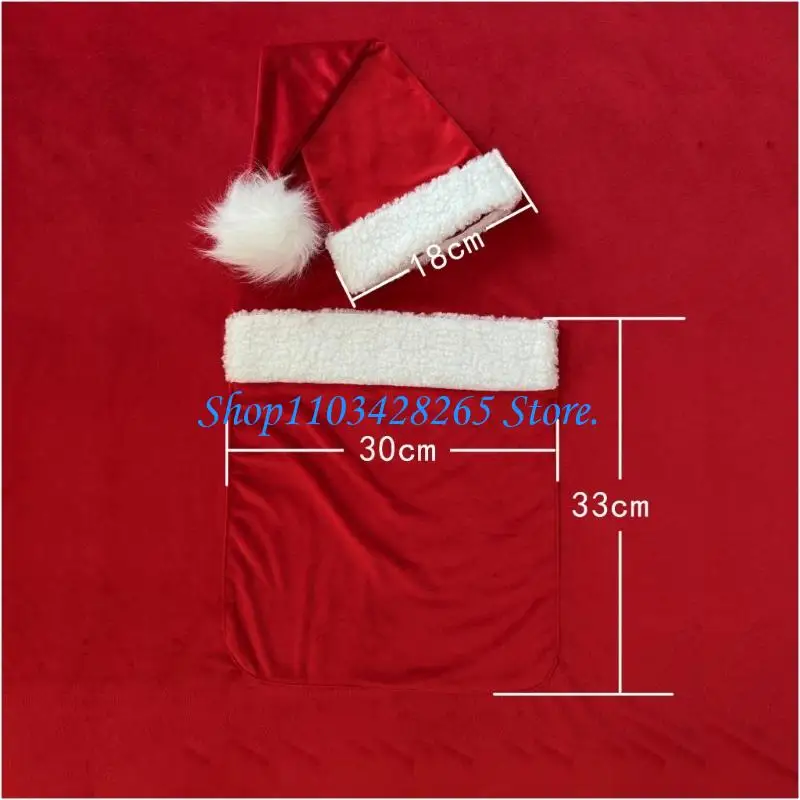 زي عيد الميلاد لحديثي الولادة من البوليستر للأطفال من عمر 0 ​​إلى 4 أسابيع G2TE