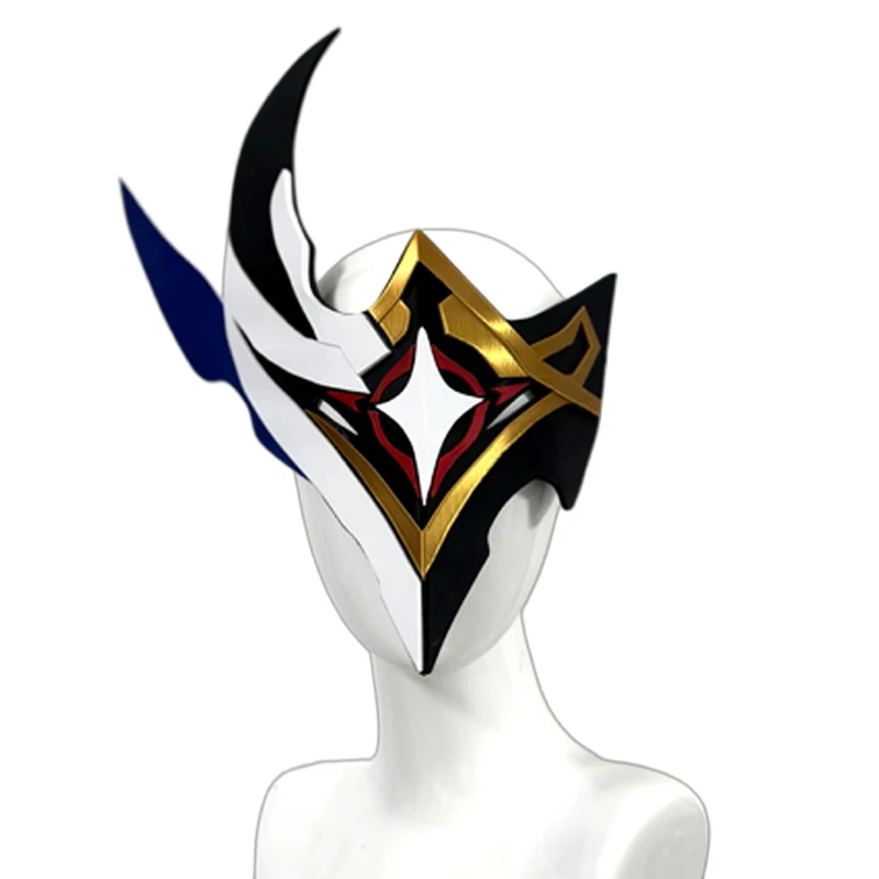 Genshin Impact Dottore Doctor Cosplay Mask Earring Set, Plague Doctor Style Unisex Halloween Party Accessories Prop