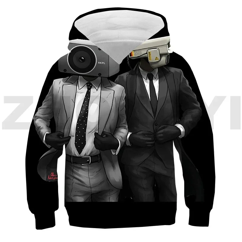 

New Skibidi Toilet Streetwear for Boys Harajuku Anime Hoodie Teens Girls Cartoon Cosplay Costume 3D Skibidi Toilet Pullovers