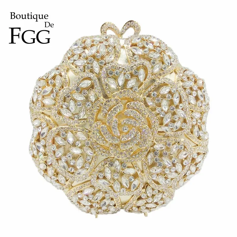 

Бутик De FGG круглые женские вечерние сумки-минодьеры с кристаллами, свадебные сумки со стразами, вечерние сумочки для ужина