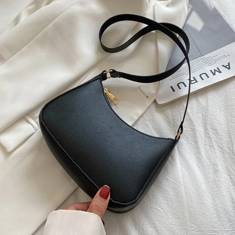 Small Woman Shoulder Bag PU Leather Fashion Women Bag Portable Solid Color Teenager Girls Messenger Bags All the Season image 6