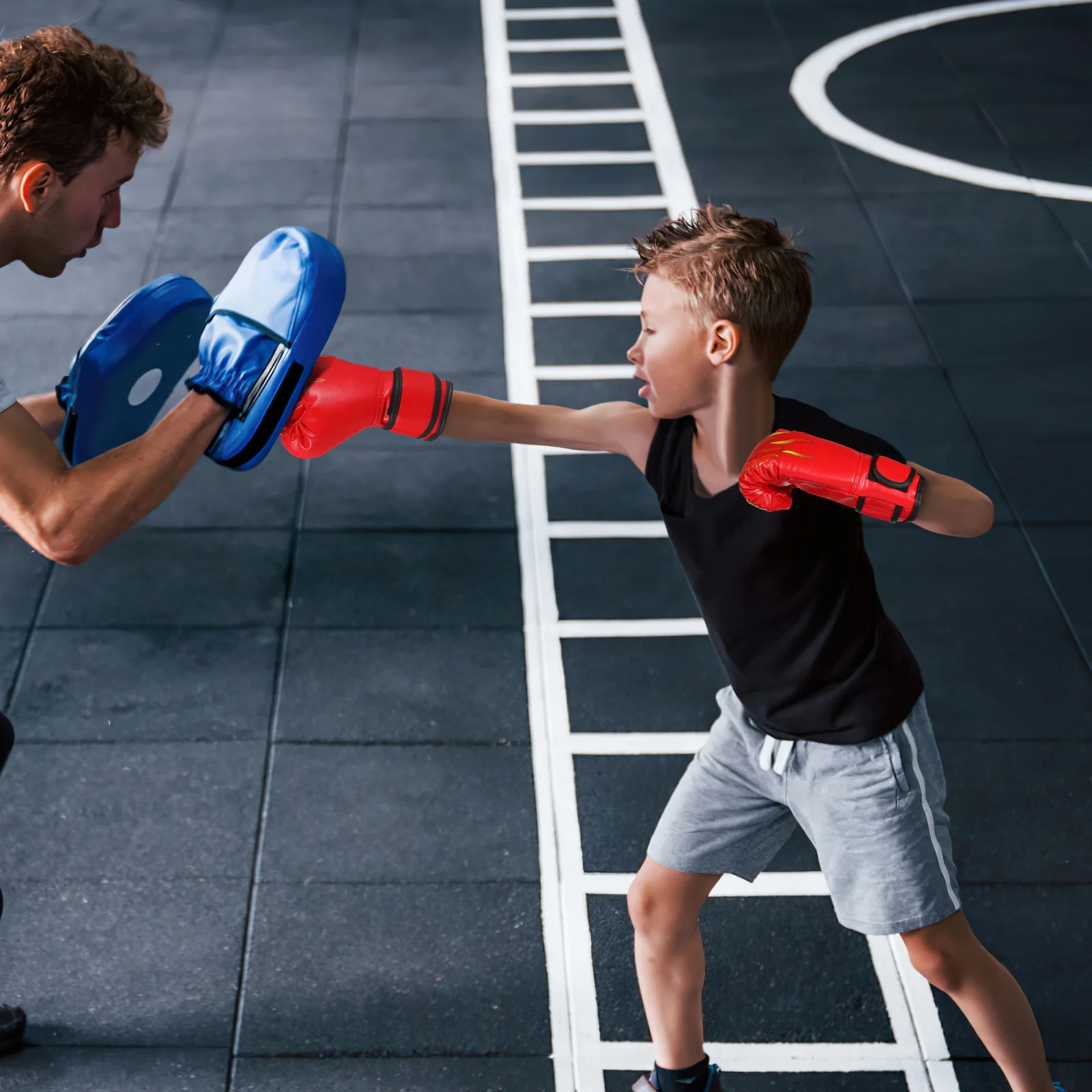 1 paar Sparringhandschoen Superieur spons PU-materiaal voor het trainen van boksen Supply Sparringhandschoen Boksbenodigdheden