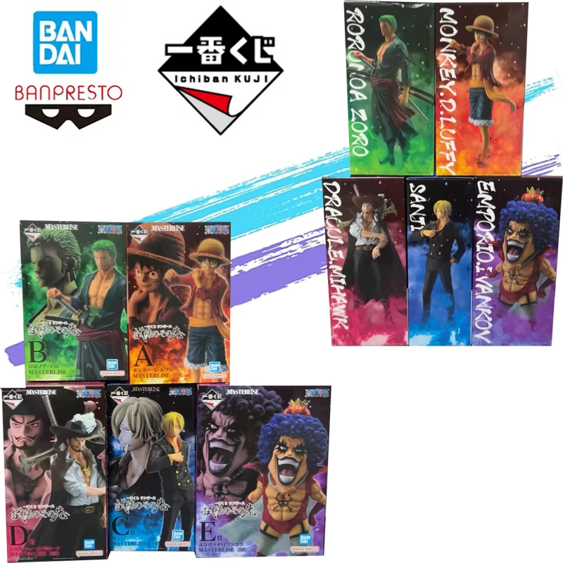

Оригинальный новый подлинный и неоткрытый Bandai Banpresto ONE PIECE Ichiban KUJI Luffy Roronoa Zoro Sanji DRACULE MIHAWK коллекция