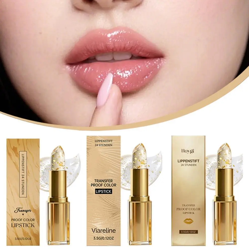 Gold Foil Color Changing Moisturizing Lip Balm Lightweight And Hydrating Formula Provides Long-lasting Moisture Soft And Velvety