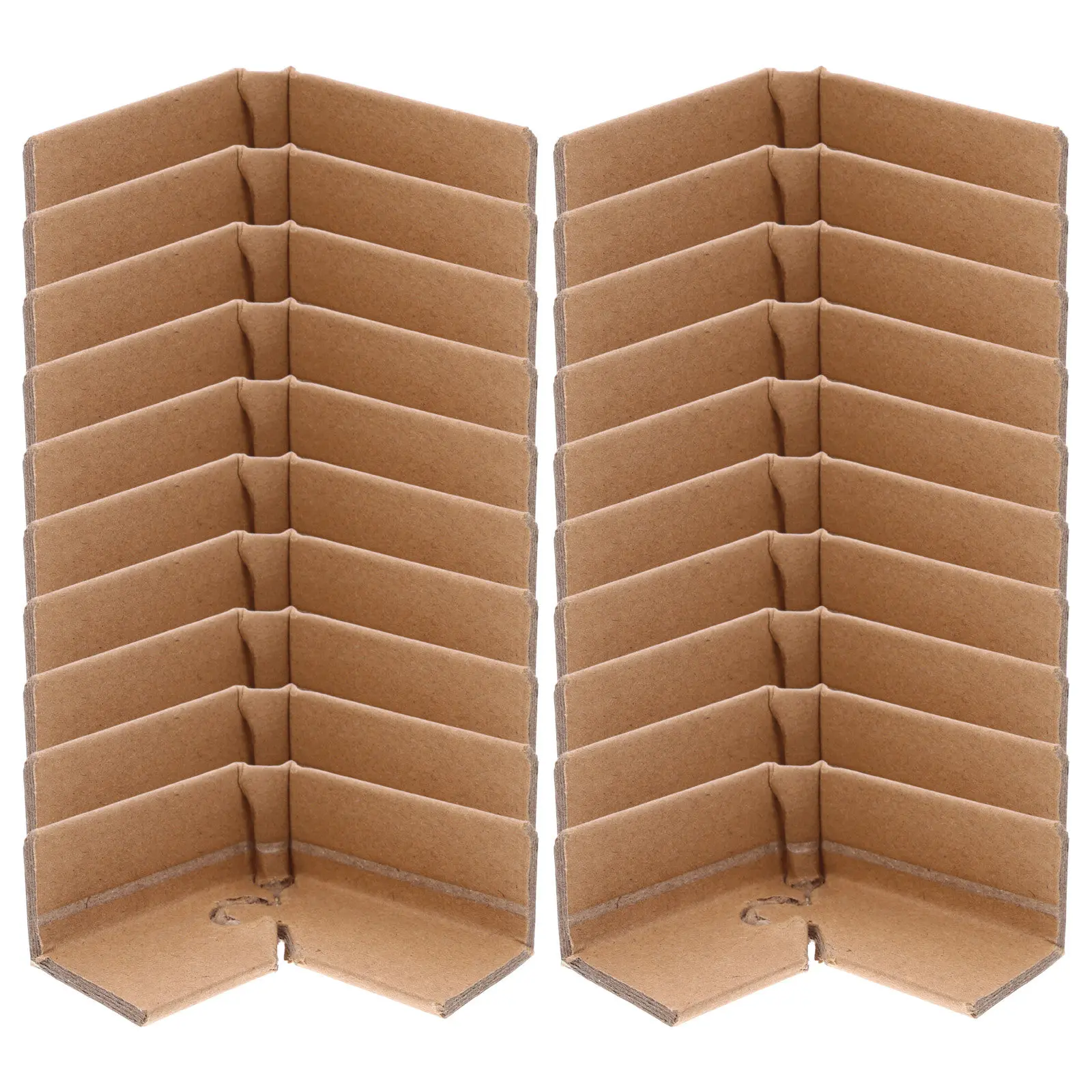 

50Pcs Protective Paper Corners Reusable Cardboard Edge Guards for Shipping Boxes Fragile Items Impact Absorbing Corner