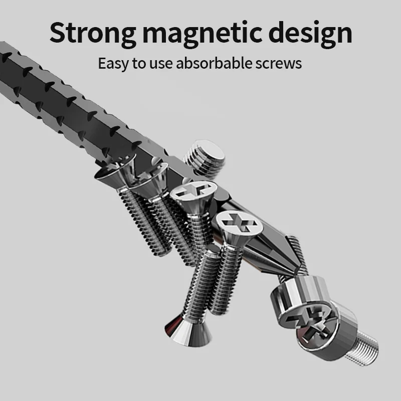 Multipurpose Dual Purpose Telescopic Adjustable Length Magnetic Cross Household Non Slip Screwdriver Screw for Repair Hand